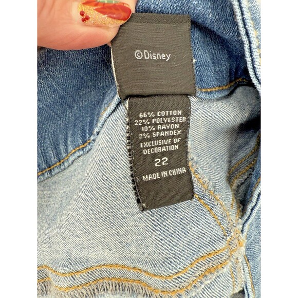 Disney Lady & Tramp Embroidered Straight Leg Jeans Hot Topic Size 22 41" X 28" - Picture 13 of 14